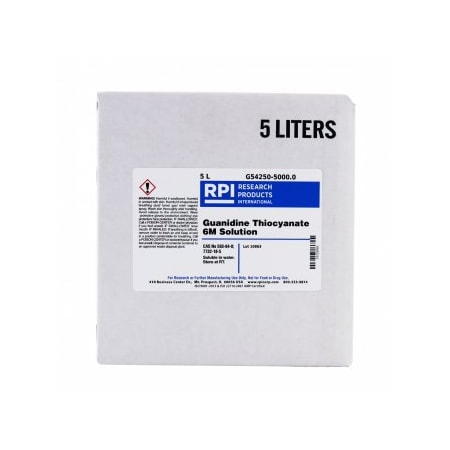 Rpi Guanidine Thiocyanate 6M Solution, 5 L G54250-5000.0